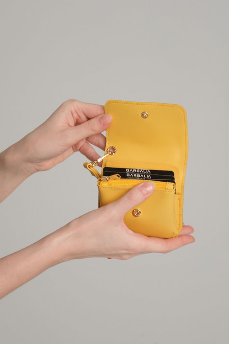 Zoozie Bags Cartera para Mujer Mini Best Amarilla Piel PU